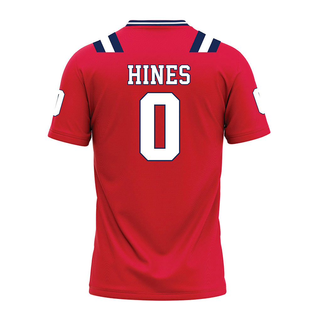 Dayton - NCAA Football : Brady Hines - Red Football Jersey-1