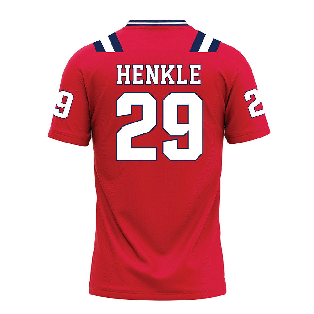 Dayton - NCAA Football : Trevor Henkle - Red Football Jersey-1