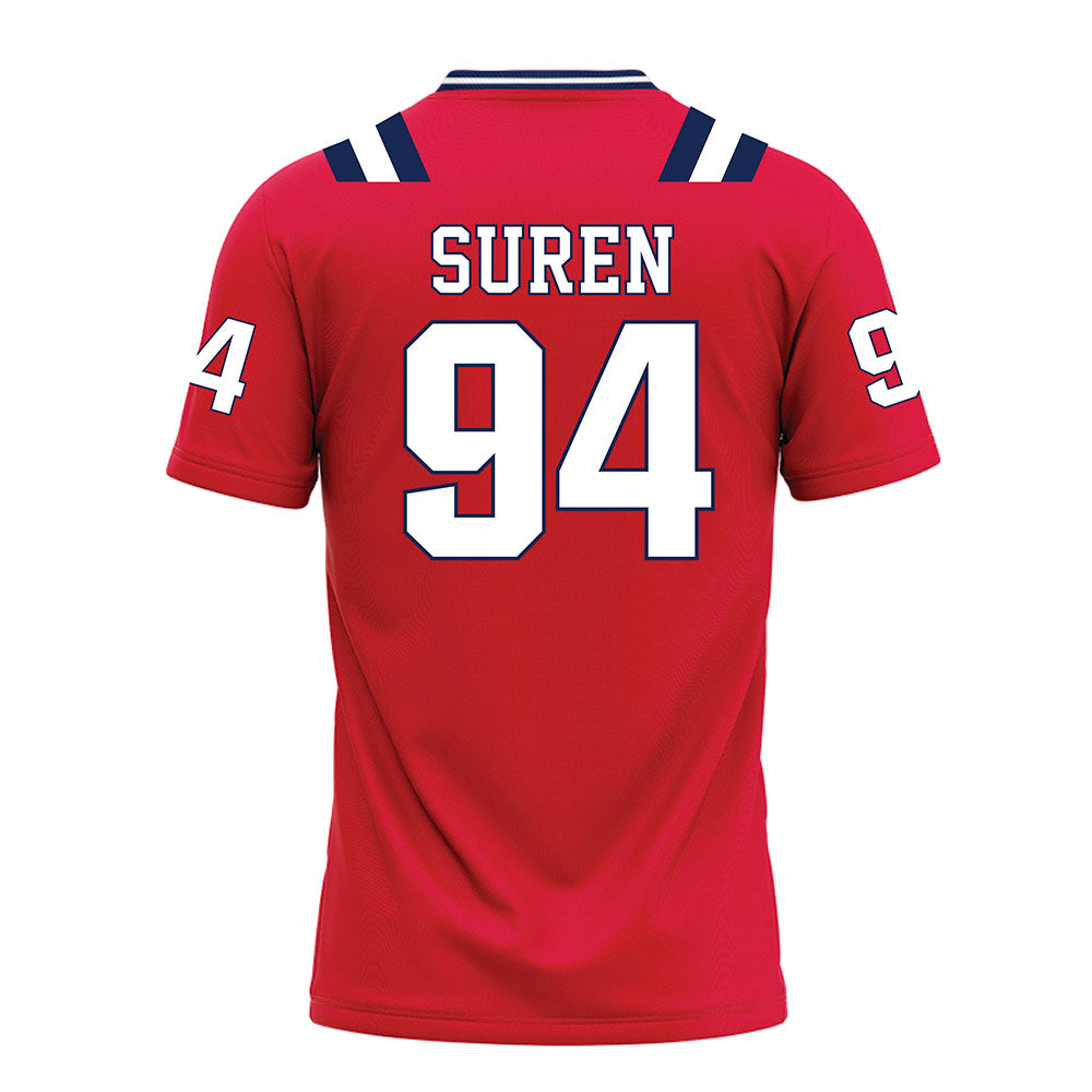 Dayton - NCAA Football : Griffin Suren - Red Football Jersey-1