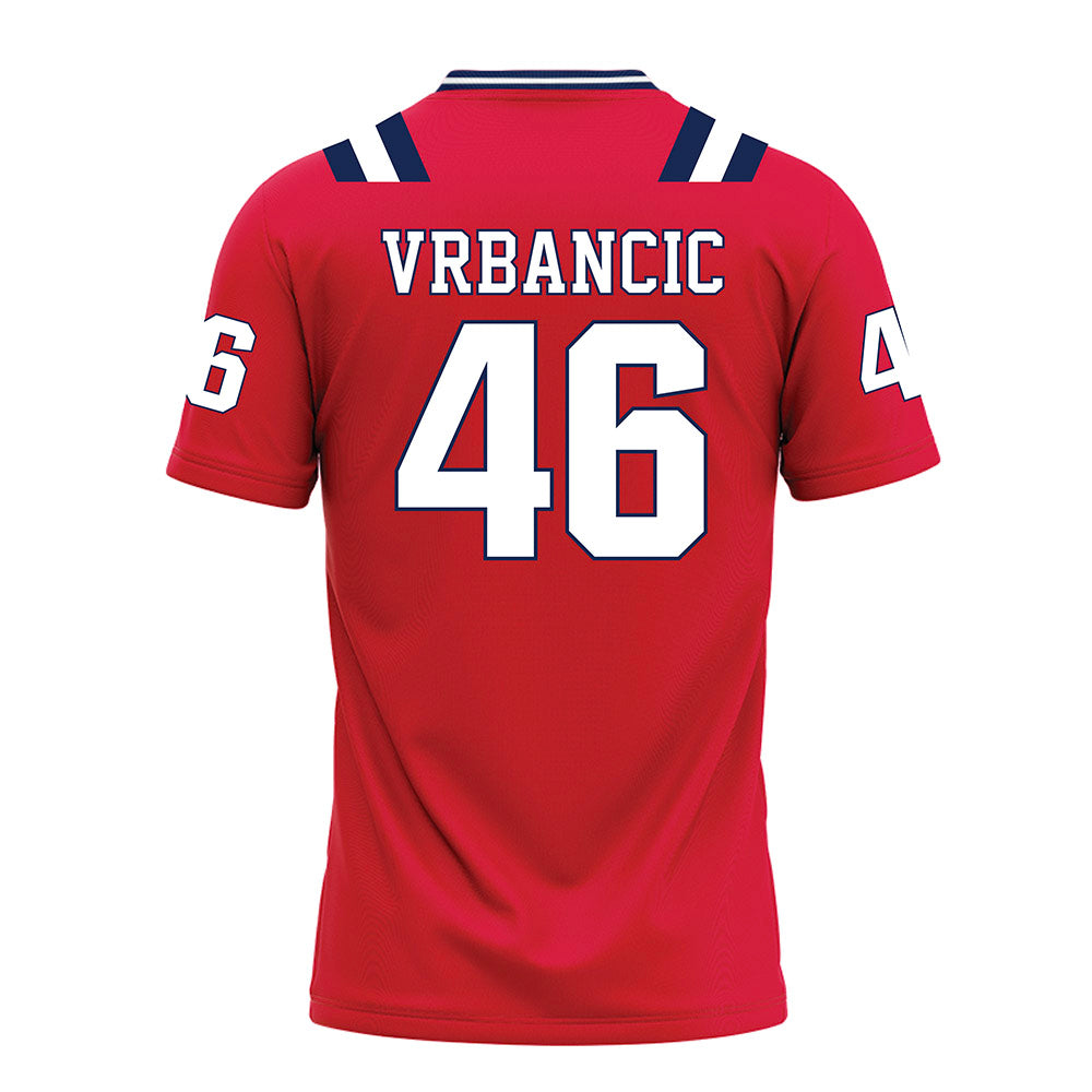 Dayton - NCAA Football : Andrew Vrbancic - Red Football Jersey-1