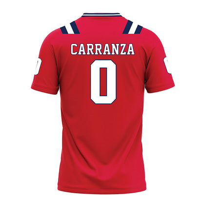 Dayton - NCAA Football : Isaiah Carranza - Red Football Jersey-1