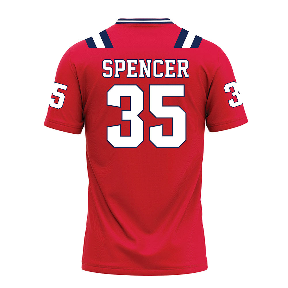 Dayton - NCAA Football : Noah Spencer - Red Football Jersey-1