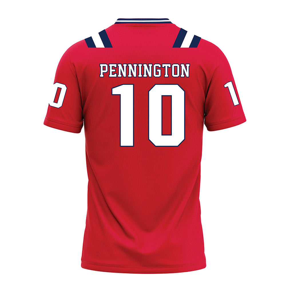 Dayton - NCAA Football : Luke Pennington - Red Football Jersey-1