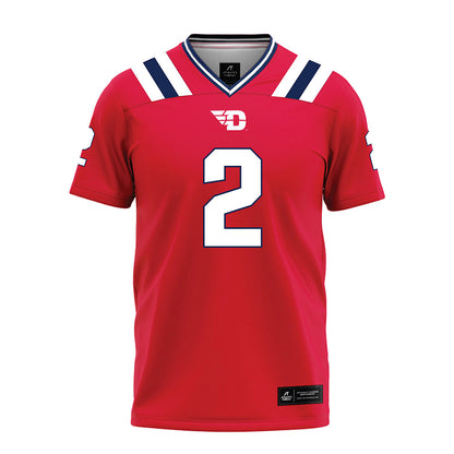 Dayton - NCAA Football : Donovan Weatherly - Red Football Jersey-0