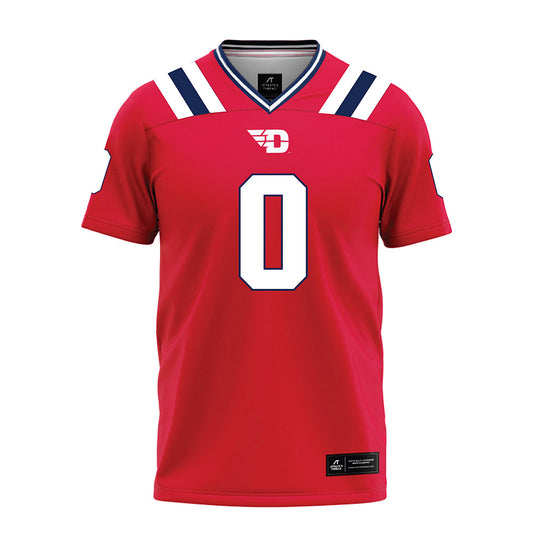 Dayton - NCAA Football : Isaiah Carranza - Red Football Jersey-0