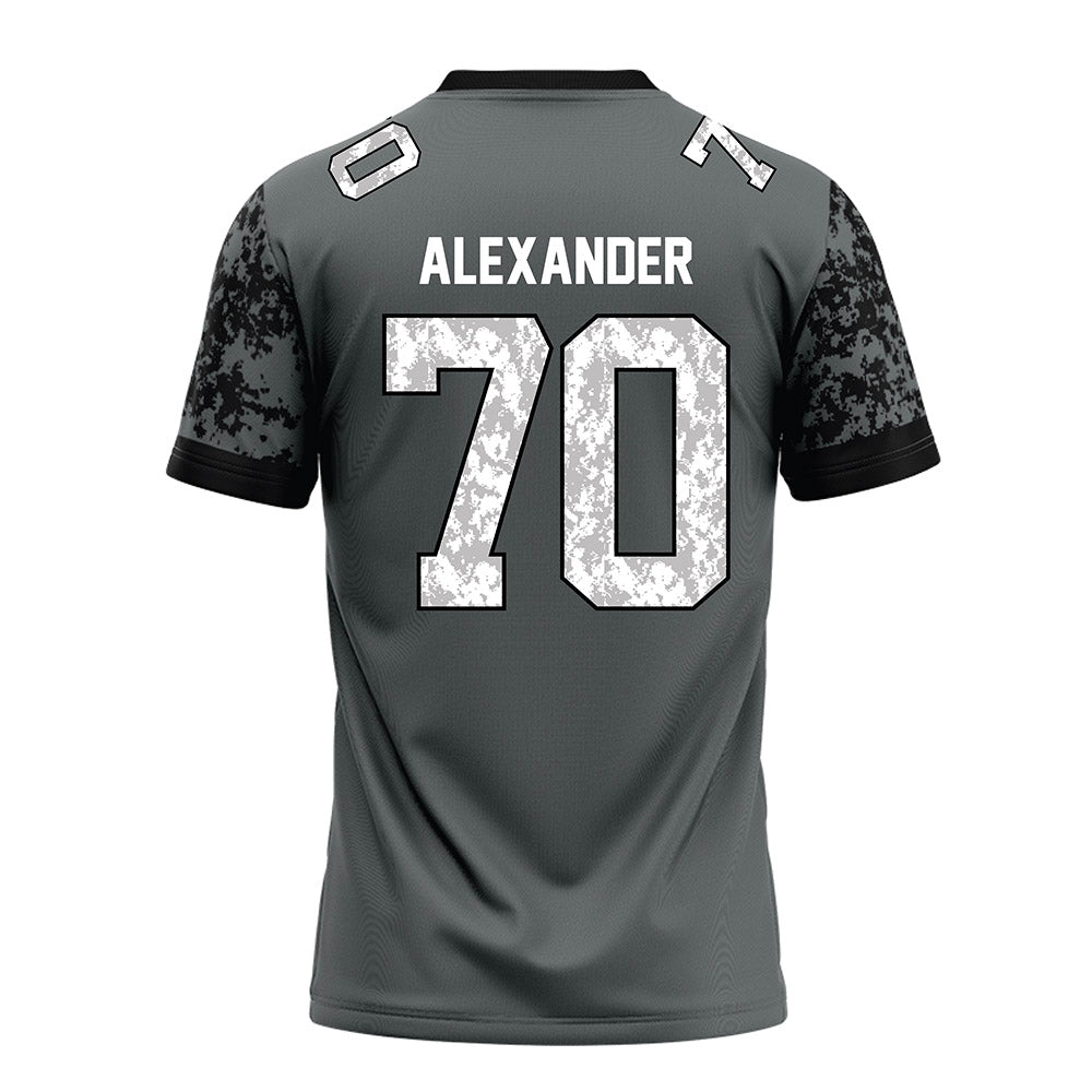 Towson - NCAA Football : TKhi Alexander - Grey Football Jersey-1