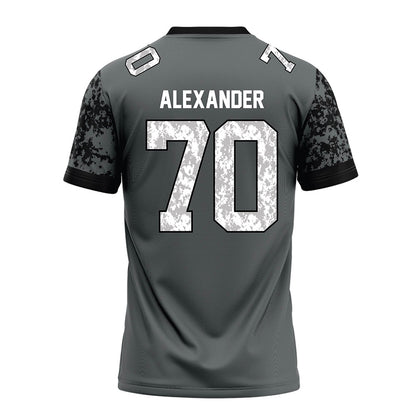 Towson - NCAA Football : TKhi Alexander - Grey Football Jersey-1