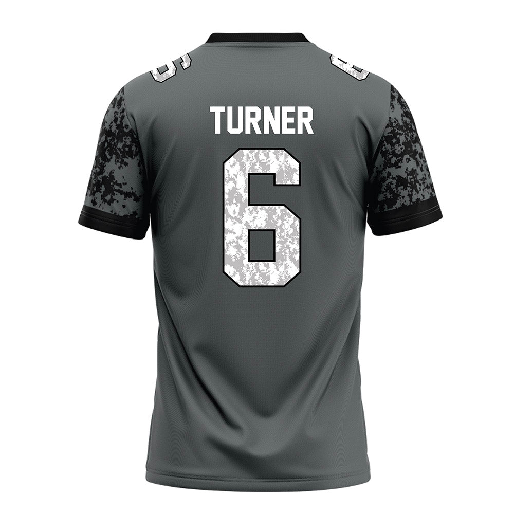 Towson - NCAA Football : TH Turner - Grey Football Jersey-1