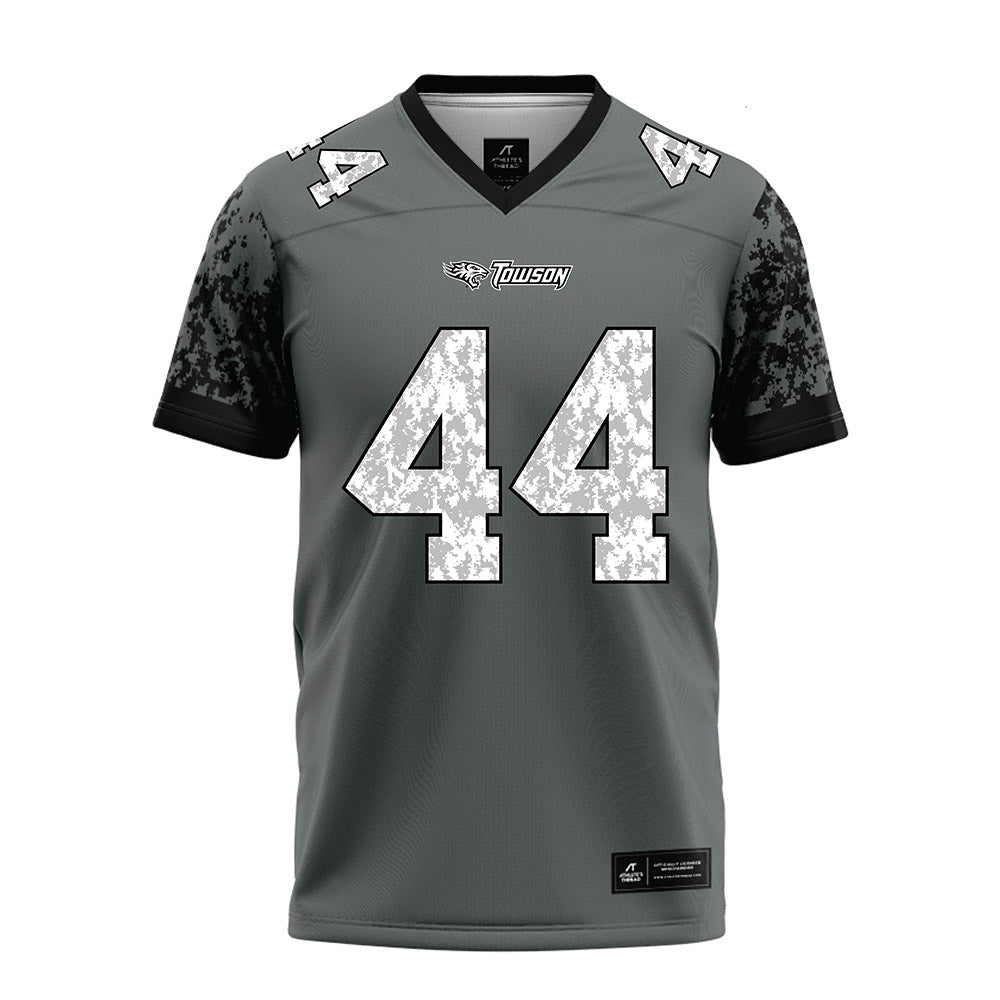 Towson - NCAA Football : Luke Baldwin - Grey Football Jersey-0