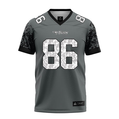 Towson - NCAA Football : Benny Adams - Grey Football Jersey-0