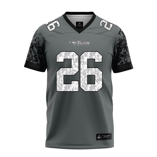Towson - NCAA Football : Kahseim Phillips - Grey Football Jersey-0