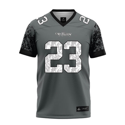 Towson - NCAA Football : JaVon Ford II - Grey Football Jersey-0