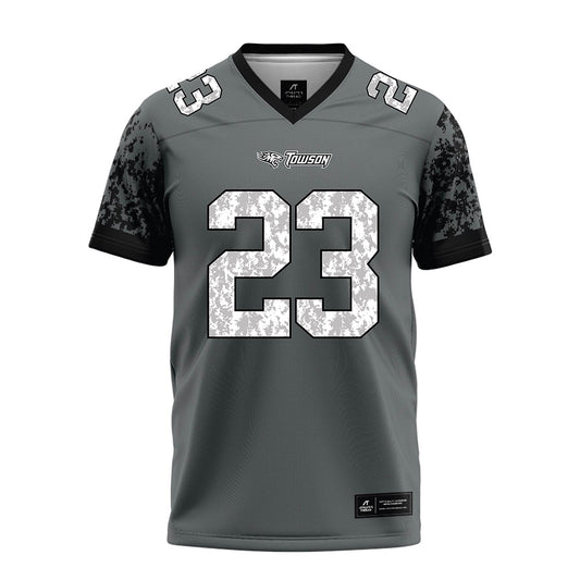 Towson - NCAA Football : JaVon Ford II - Grey Football Jersey-0