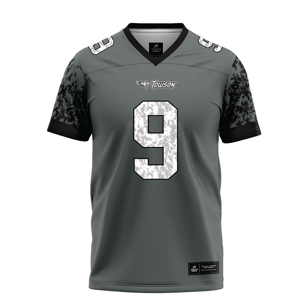 Towson - NCAA Football : Chris Koffi - Grey Football Jersey-0