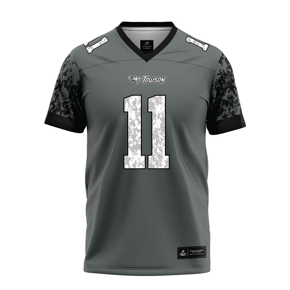 Towson - NCAA Football : Peyton Faulkner - Grey Football Jersey-0