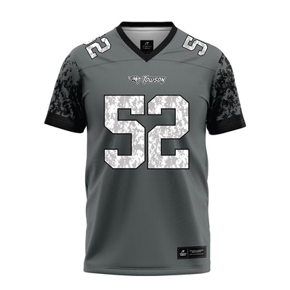 Towson - NCAA Football : RJ Adams - Grey Football Jersey-0
