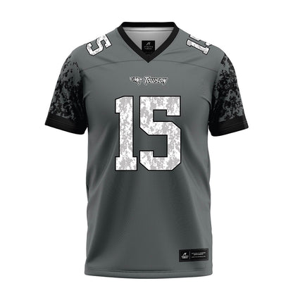 Towson - NCAA Football : Seth Chestnut - Grey Football Jersey-0
