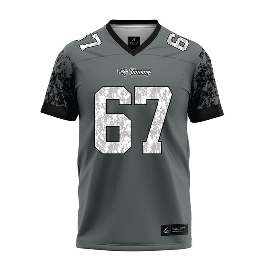 Towson - NCAA Football : Chase Dorsey - Grey Football Jersey-0