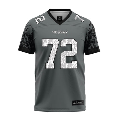Towson - NCAA Football : Aidan Johnson - Grey Football Jersey-0