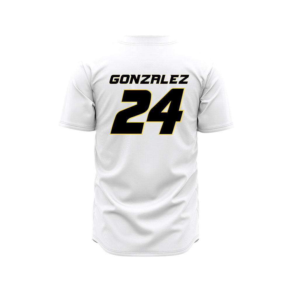 Missouri - NCAA Baseball : Keyler Gonzalez - White Jersey-1