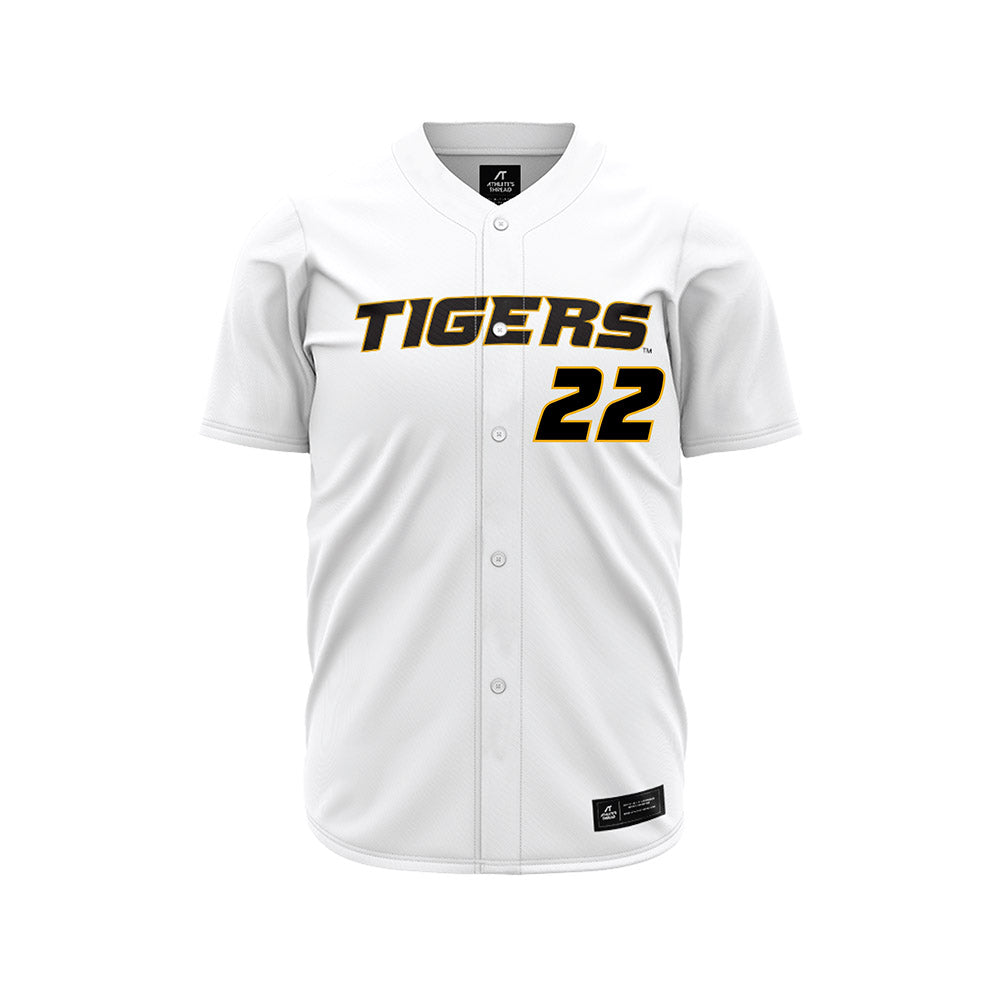 Missouri - NCAA Baseball : Kadden Drew - White Jersey-0