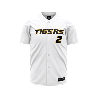 Missouri - NCAA Baseball : Brock Daniels - White Jersey-0