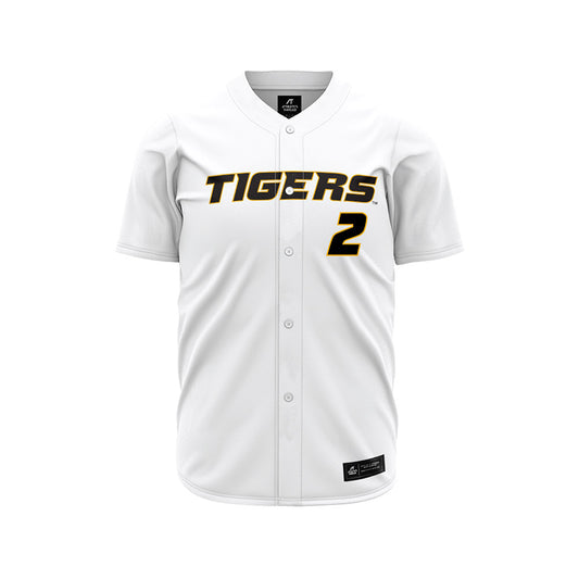 Missouri - NCAA Baseball : Brock Daniels - White Jersey-0