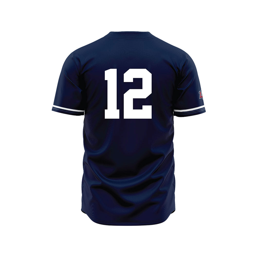 Liberty - NCAA Baseball : Xavier Myles - Navy Jersey-1