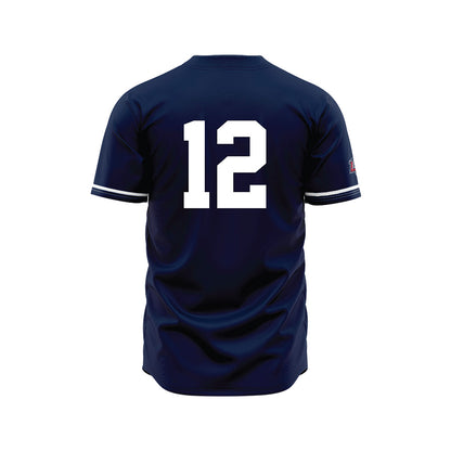 Liberty - NCAA Baseball : Xavier Myles - Navy Jersey-1