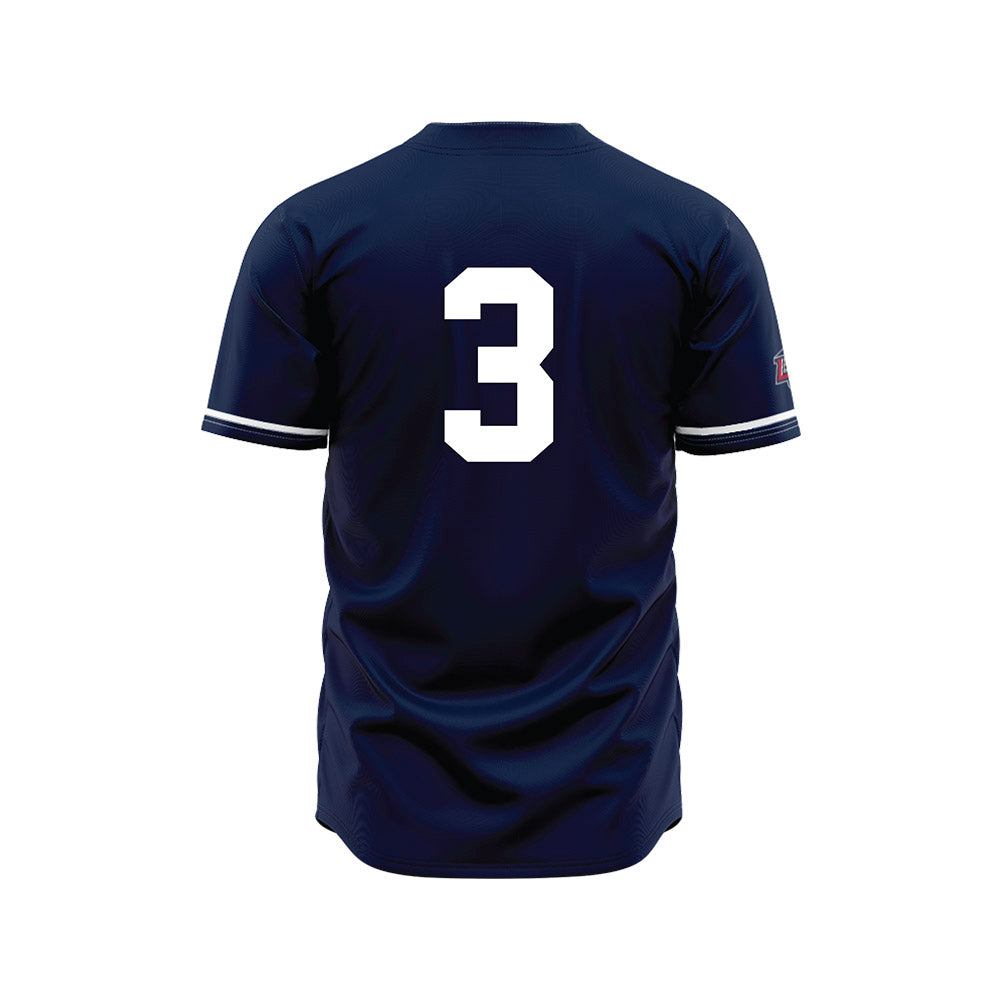 Liberty - NCAA Baseball : Riley Gibson - Navy Jersey-1