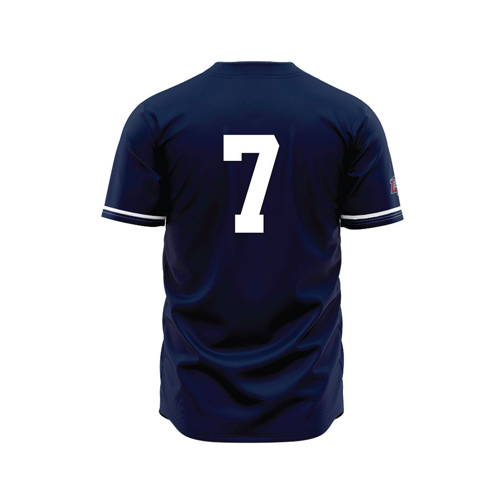 Liberty - NCAA Baseball : Ethan Barnes - Navy Jersey-1