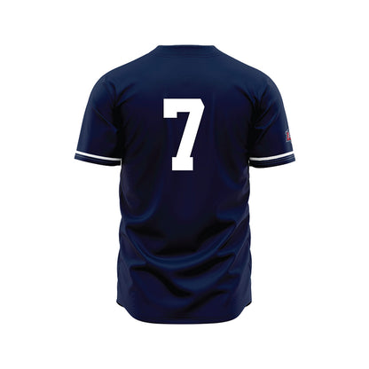 Liberty - NCAA Baseball : Ethan Barnes - Navy Jersey-1