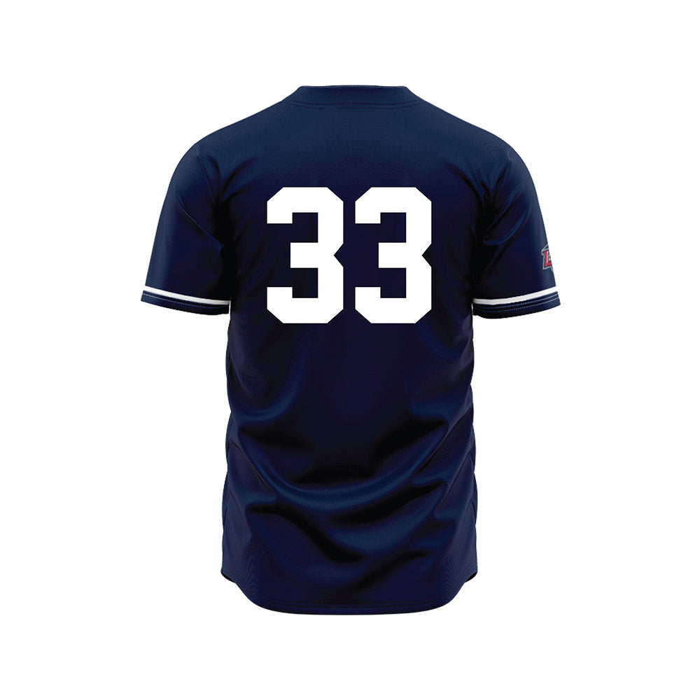 Liberty - NCAA Baseball : Jackson Evans - Navy Jersey-1