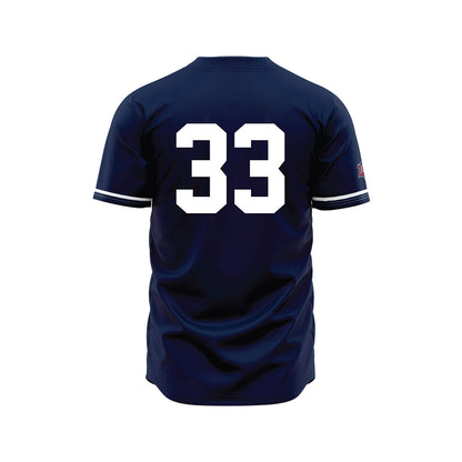 Liberty - NCAA Baseball : Jackson Evans - Navy Jersey-1