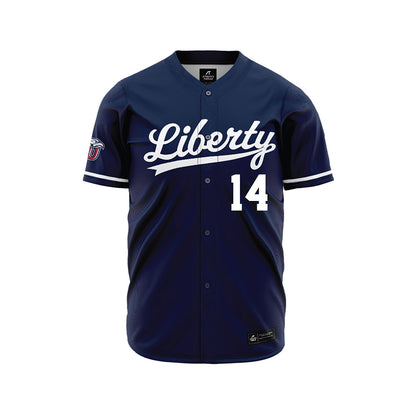 Liberty - NCAA Baseball : Jaxon Lucas - Navy Jersey-0