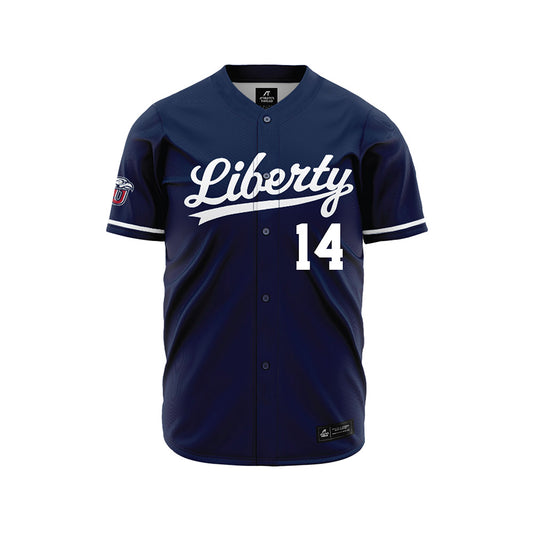 Liberty - NCAA Baseball : Jaxon Lucas - Navy Jersey-0