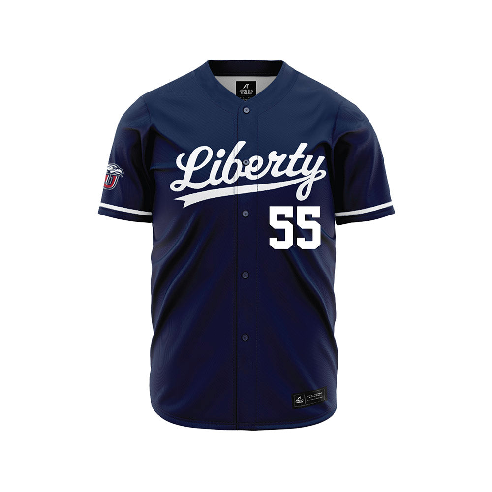 Liberty - NCAA Baseball : Aydan Decker-Petty - Navy Jersey-0
