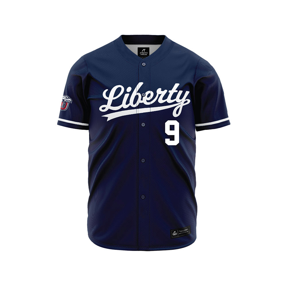 Liberty - NCAA Baseball : Kyle Hvidsten - Navy Jersey-0