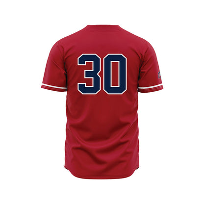 Liberty - NCAA Baseball : Joshua Campos - Red Jersey-1