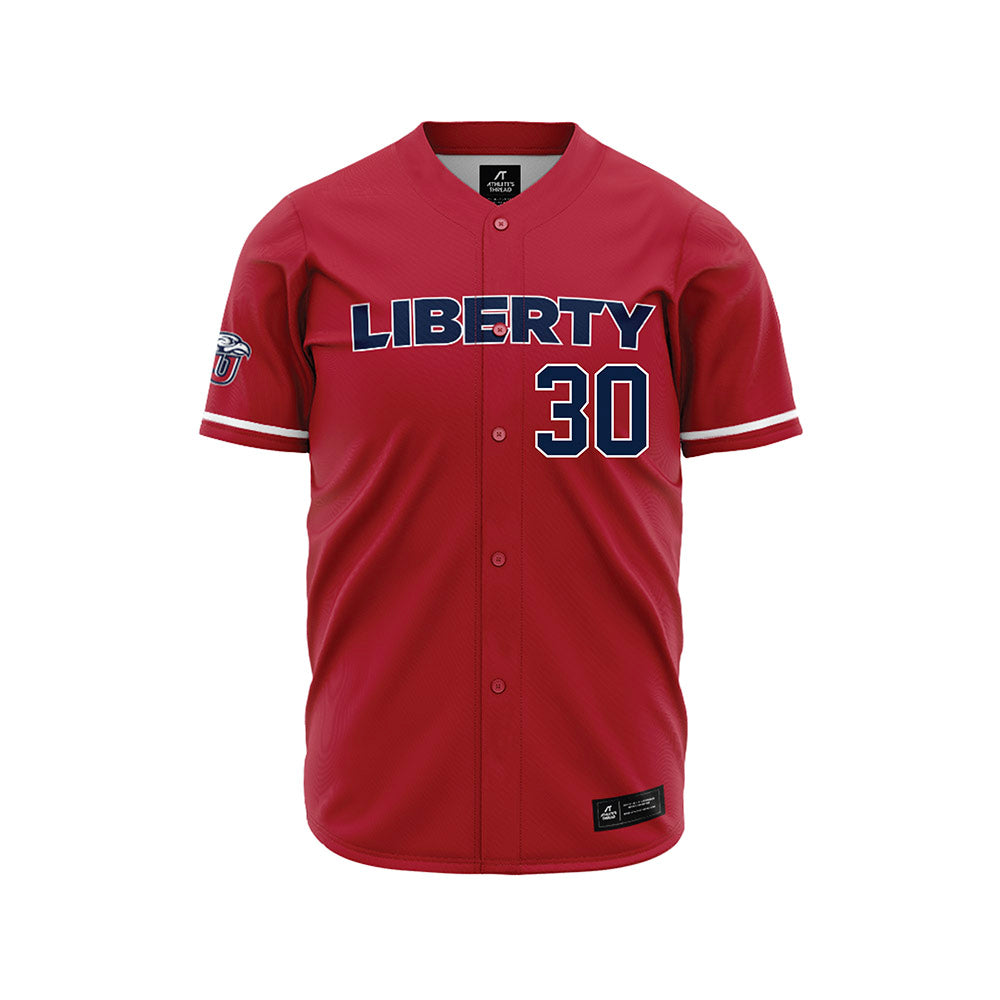 Liberty - NCAA Baseball : Joshua Campos - Red Jersey-0
