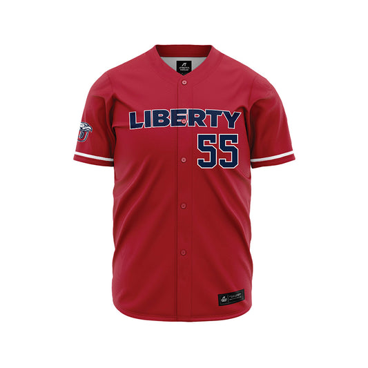 Liberty - NCAA Baseball : Aydan Decker-Petty - Red Jersey-0
