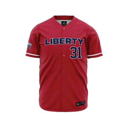 Liberty - NCAA Baseball : Kaleb Smith - Red Jersey-0