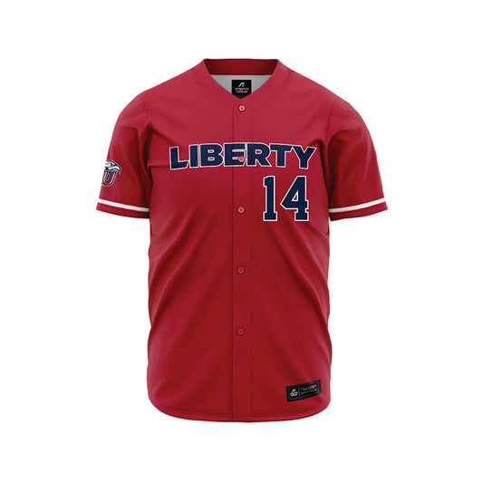Liberty - NCAA Baseball : Jaxon Lucas - Red Jersey-0