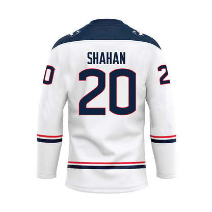 UConn - NCAA Men's Ice Hockey : Kaden Shahan - White Hockey Jersey-1