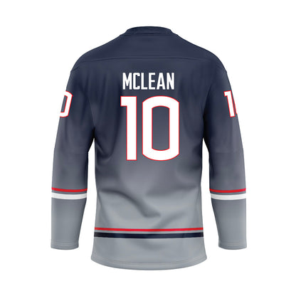 UConn - NCAA Women's Ice Hockey : Callie McLean - Grey Hockey Jersey-1