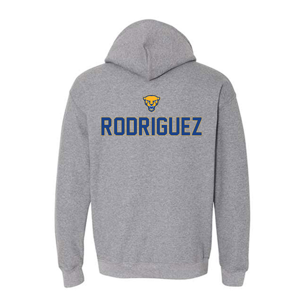 Pittsburgh - NCAA Wrestling : Caleb Rodriguez - Sports Shersey Hooded Sweatshirt-1