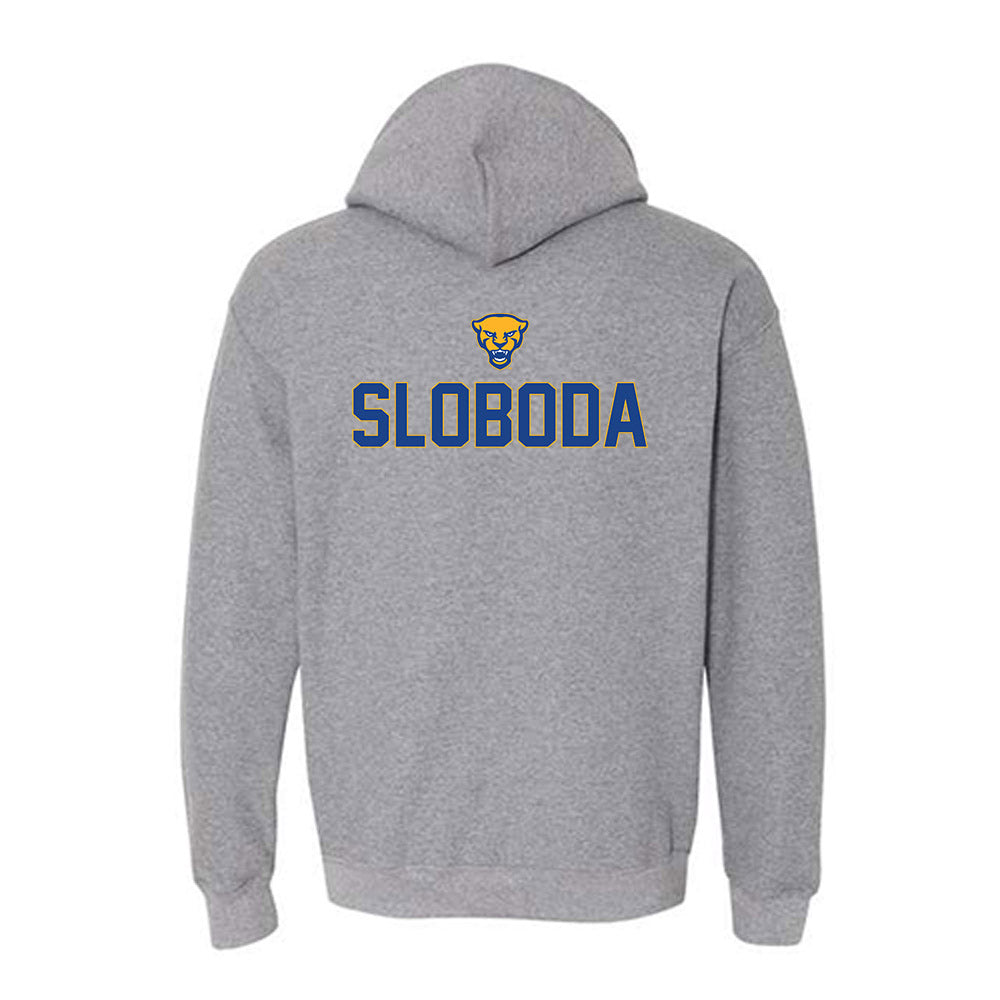 Pittsburgh - NCAA Wrestling : Santino Sloboda - Sports Shersey Hooded Sweatshirt-1
