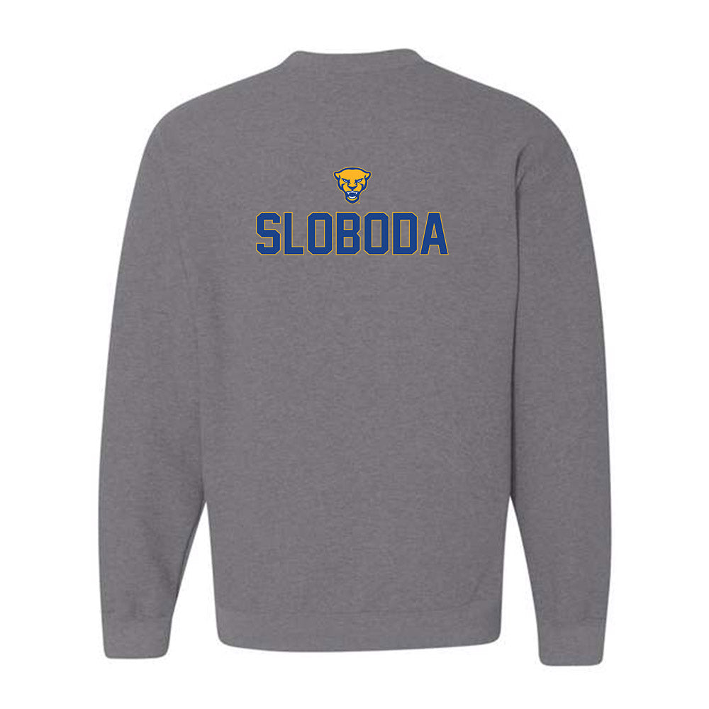 Pittsburgh - NCAA Wrestling : Santino Sloboda - Sports Shersey Crewneck Sweatshirt-1
