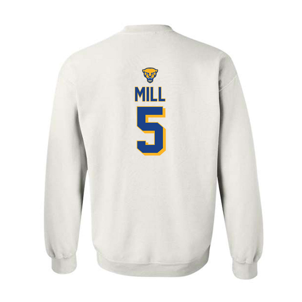 Pittsburgh - NCAA Women's Lacrosse : Madeline Mill - Sports Shersey Crewneck Sweatshirt-1