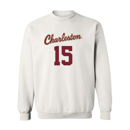 Charleston - NCAA Men's Basketball : Will Mortimore - Sports Shersey Crewneck Sweatshirt-0